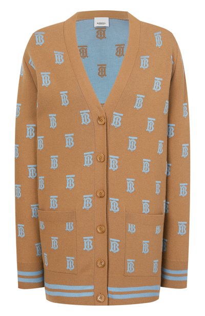 Женский кардиган из шерсти и шелка BURBERRY, арт. 8065919 A1420