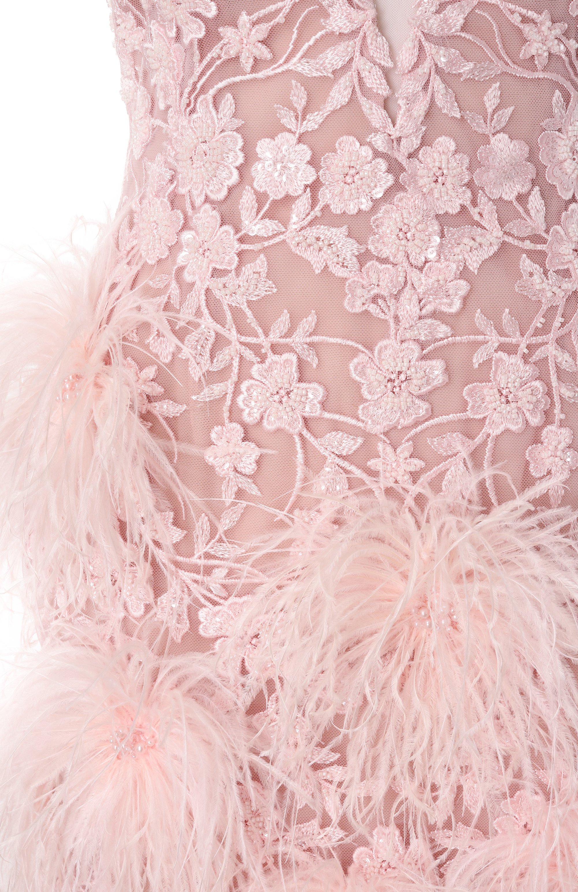 Платье с отделкой перьями SPERANZA COUTURE, арт. SC082, фото 6