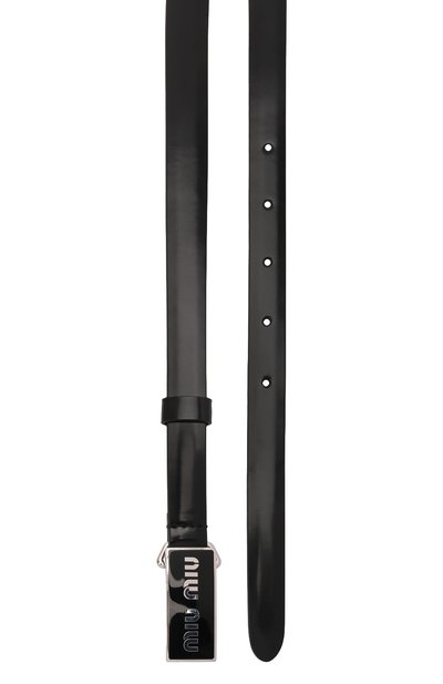 Кожаный ремень MIU MIU черного цвета по цене 50000 руб., арт. 5CC528-ZO6-F0002, фото 3 Кожаный ремень MIU MIU, арт. 5CC528-ZO6-F0002, фото 3