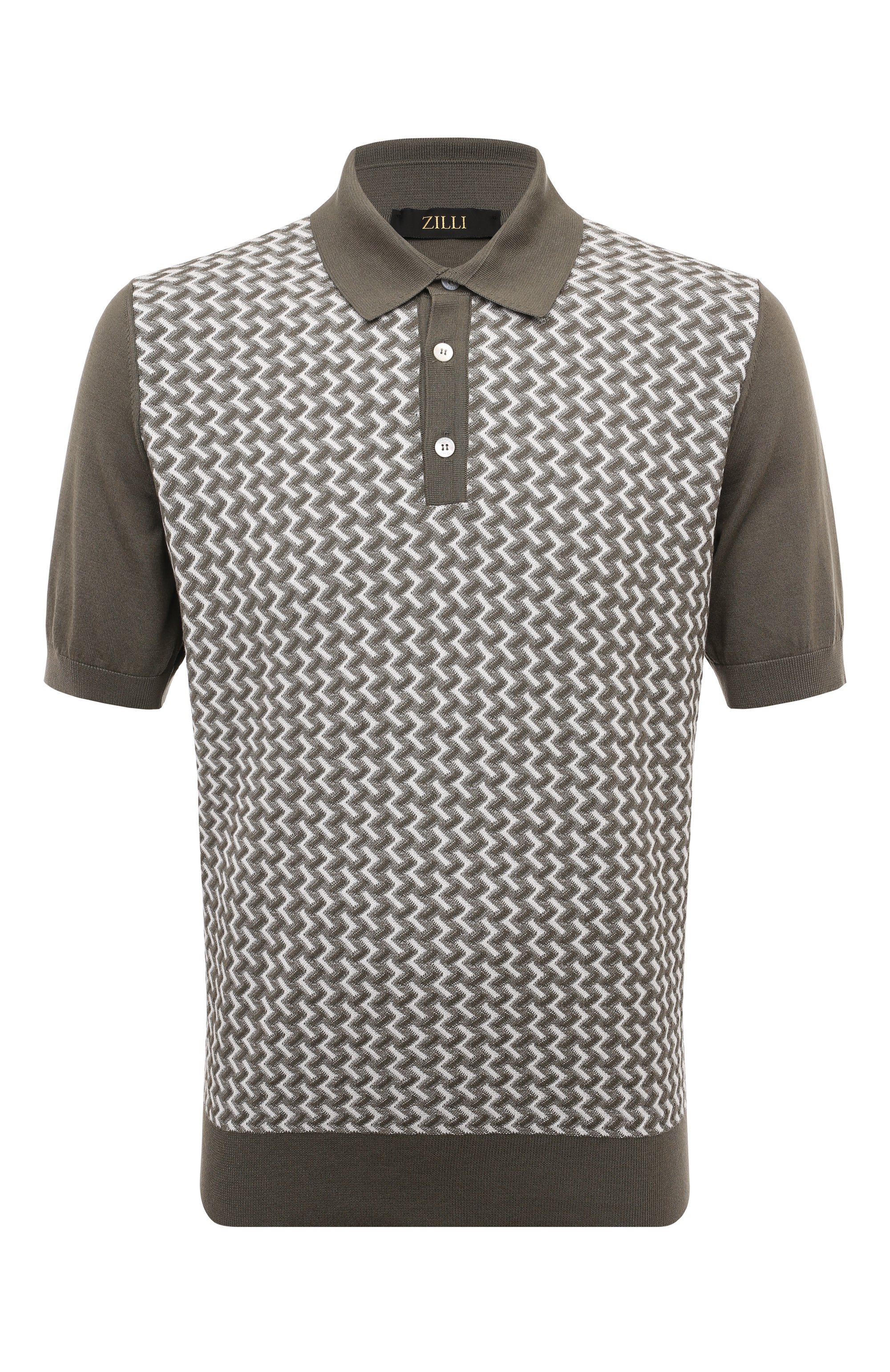 Поло из шелка и хлопка ZILLI, арт. KBP002M0145VMEXC0, фото 1
