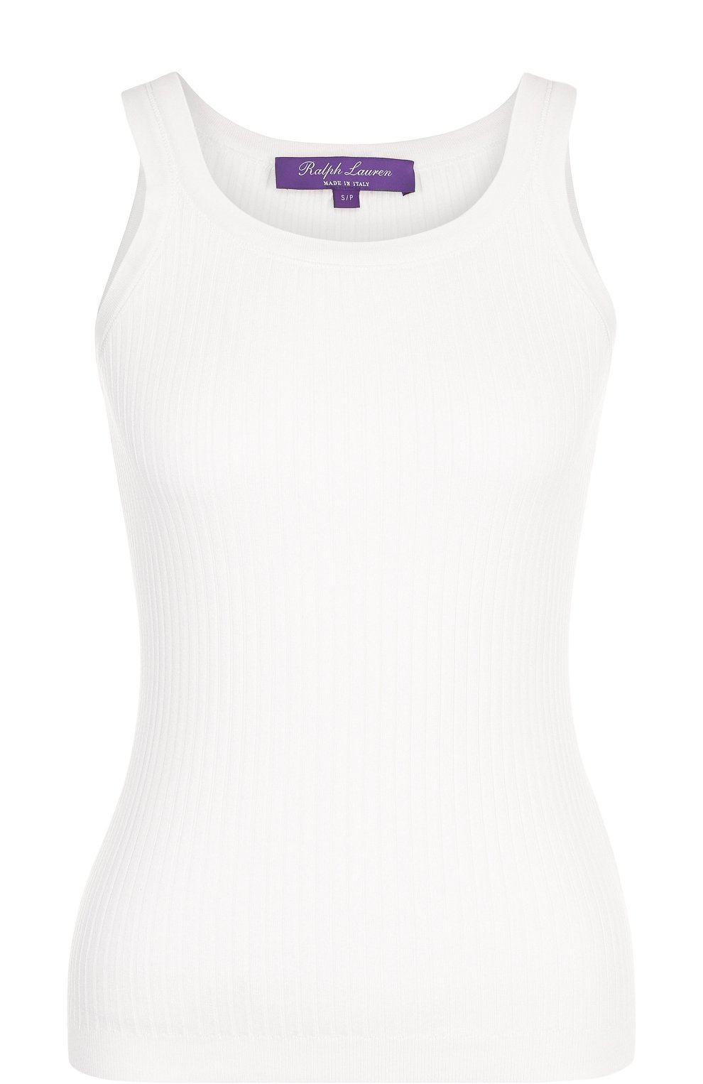 Однотонный хлопковый топ фактурной вязки RALPH LAUREN, арт. 290710192, фото 1