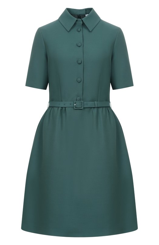 Шерстяное платье Dice Kayek FW25R218 BNT GREEN Зелёный FW25R218 BNT GREEN