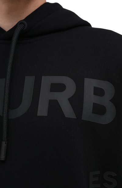 Хлопковое худи BURBERRY черного цвета по цене 87750 руб., арт. 8028539, фото 5 Хлопковое худи BURBERRY, арт. 8028539, фото 5