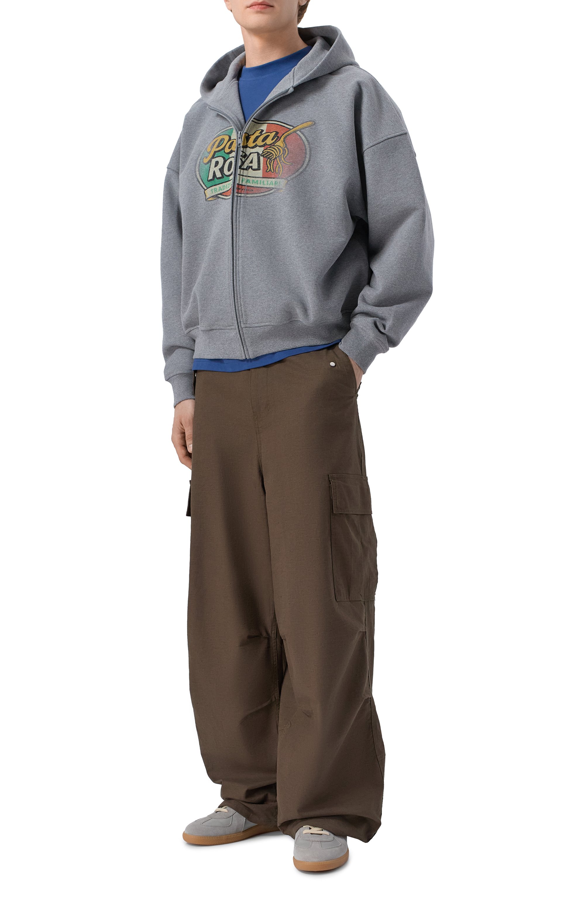 Хлопковая толстовка PLANTA ROSA, арт. PR/HZ/PASTA/470VELVET, фото 2