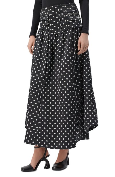 Атласная юбка GANNI, арт. A1090065, фото 3