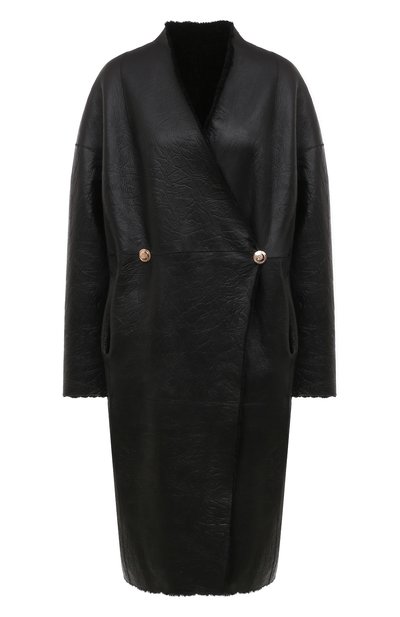 Двусторонняя дубленка VENERA M. черного цвета по цене 257360 руб., арт. 2755, фото 1 Двусторонняя дубленка VENERA M., арт. 2755, фото 1