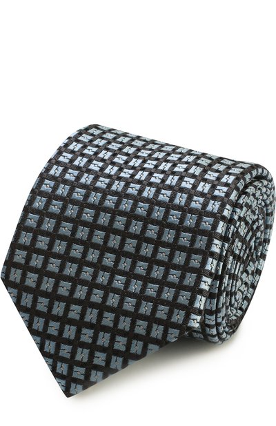 Мужской шелковый галстук с узором ZEGNA, арт. Z9F111PC
