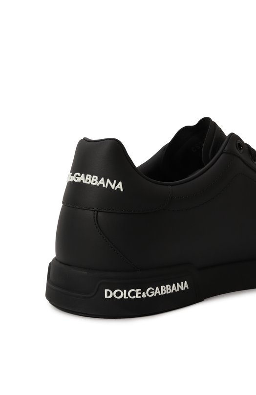 Кожаные кеды Portofino Dolce & Gabbana CS2213/AA335 Чёрный  CS2213/AA335 Фото 7