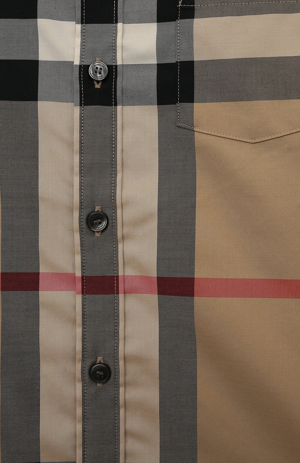 Хлопковая рубашка BURBERRY, арт. 8040991, фото 3