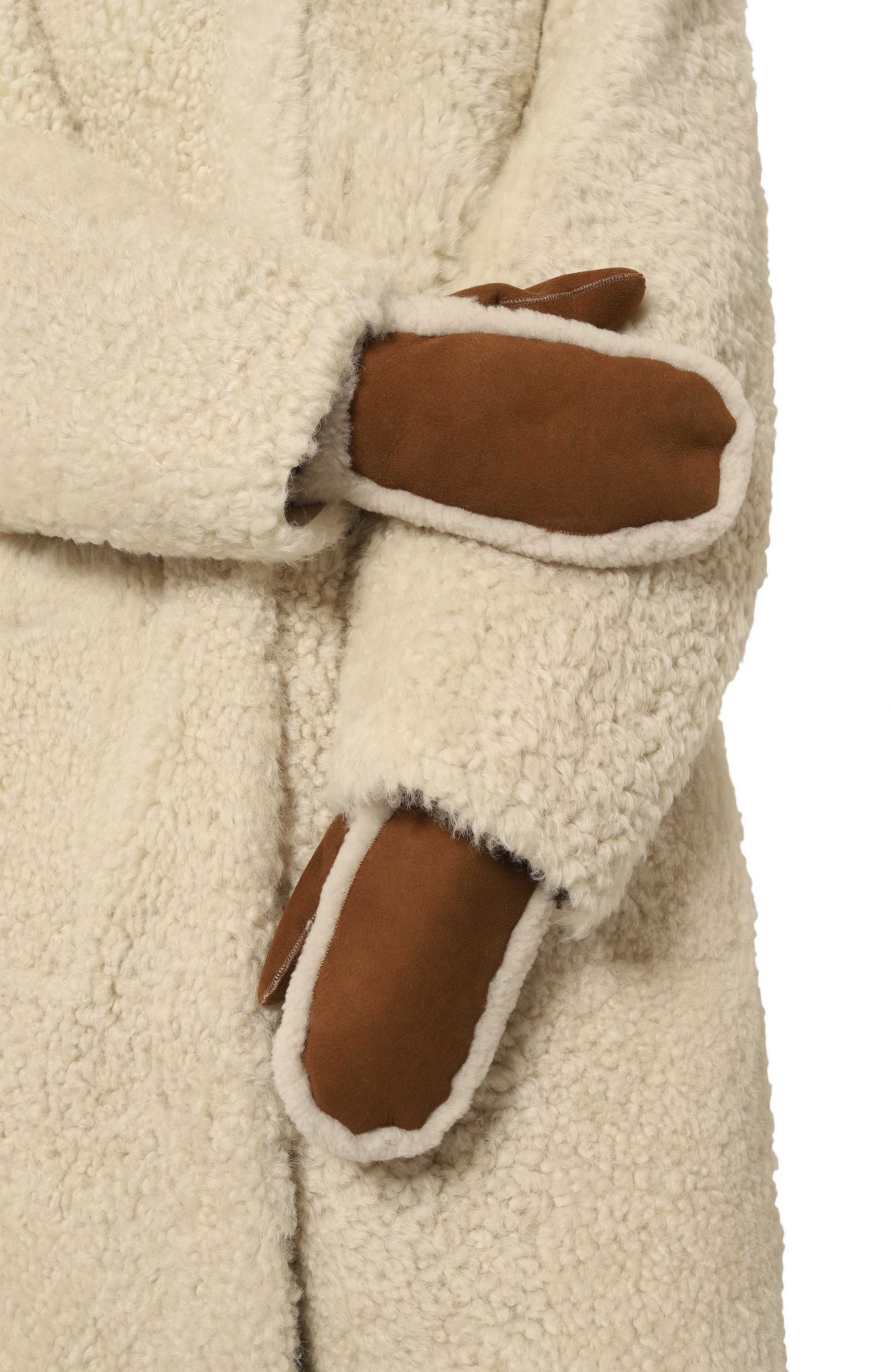 Варежки из овчины YVES SALOMON, арт. 25WAA613XXMSCP, фото 2