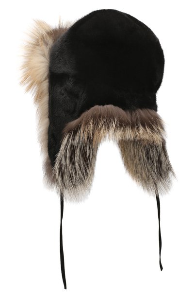 Шапка-ушанка из меха норки и лисы FURLAND, арт. 0090909810203300000, фото 2