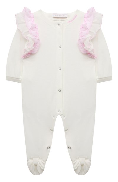 Хлопковый комбинезон MONNALISA, арт. 350205, фото 1