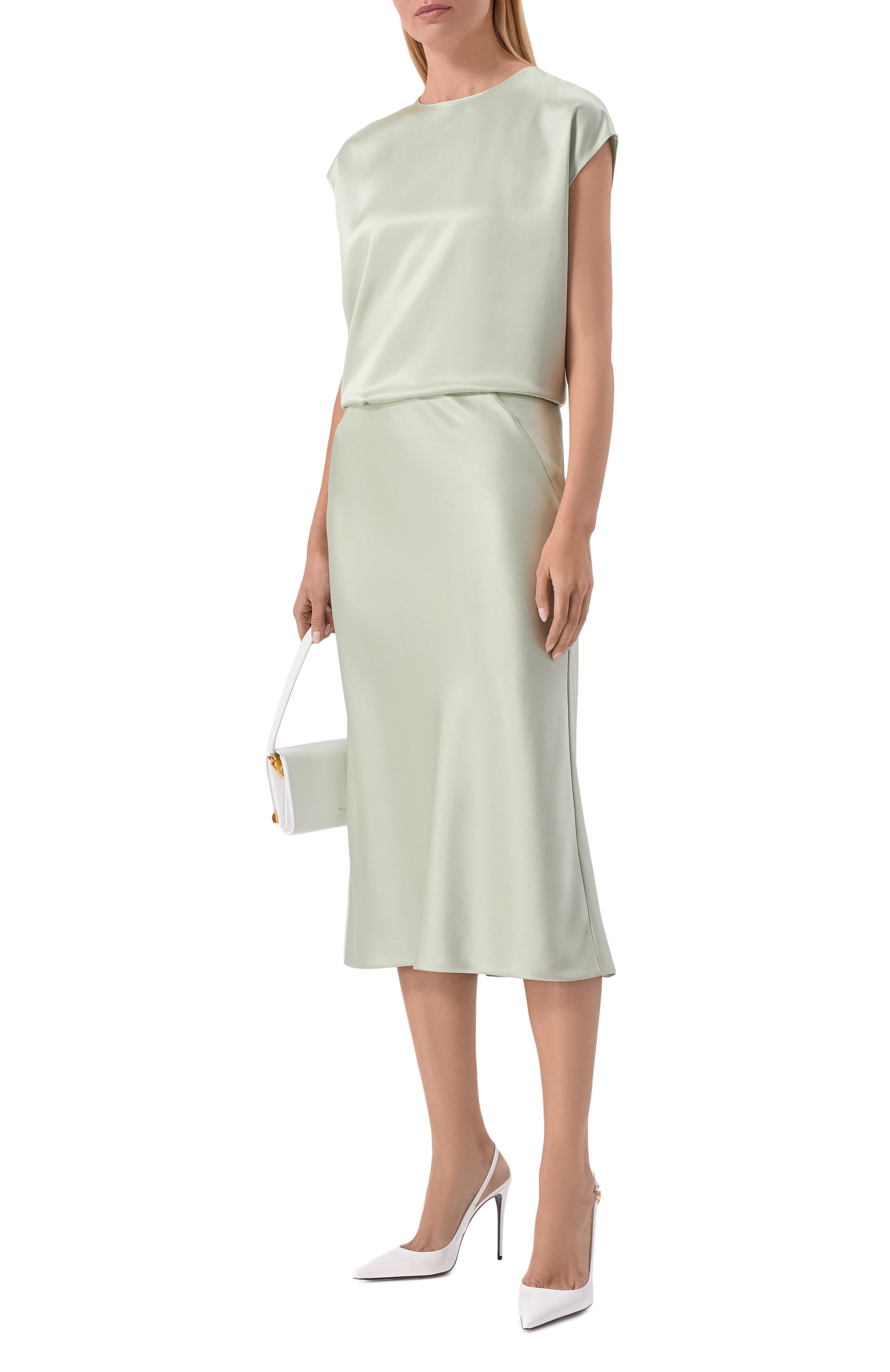 Атласный топ MVST, арт. M26.2PW.B033/F096 D0UBLE SATIN, фото 2