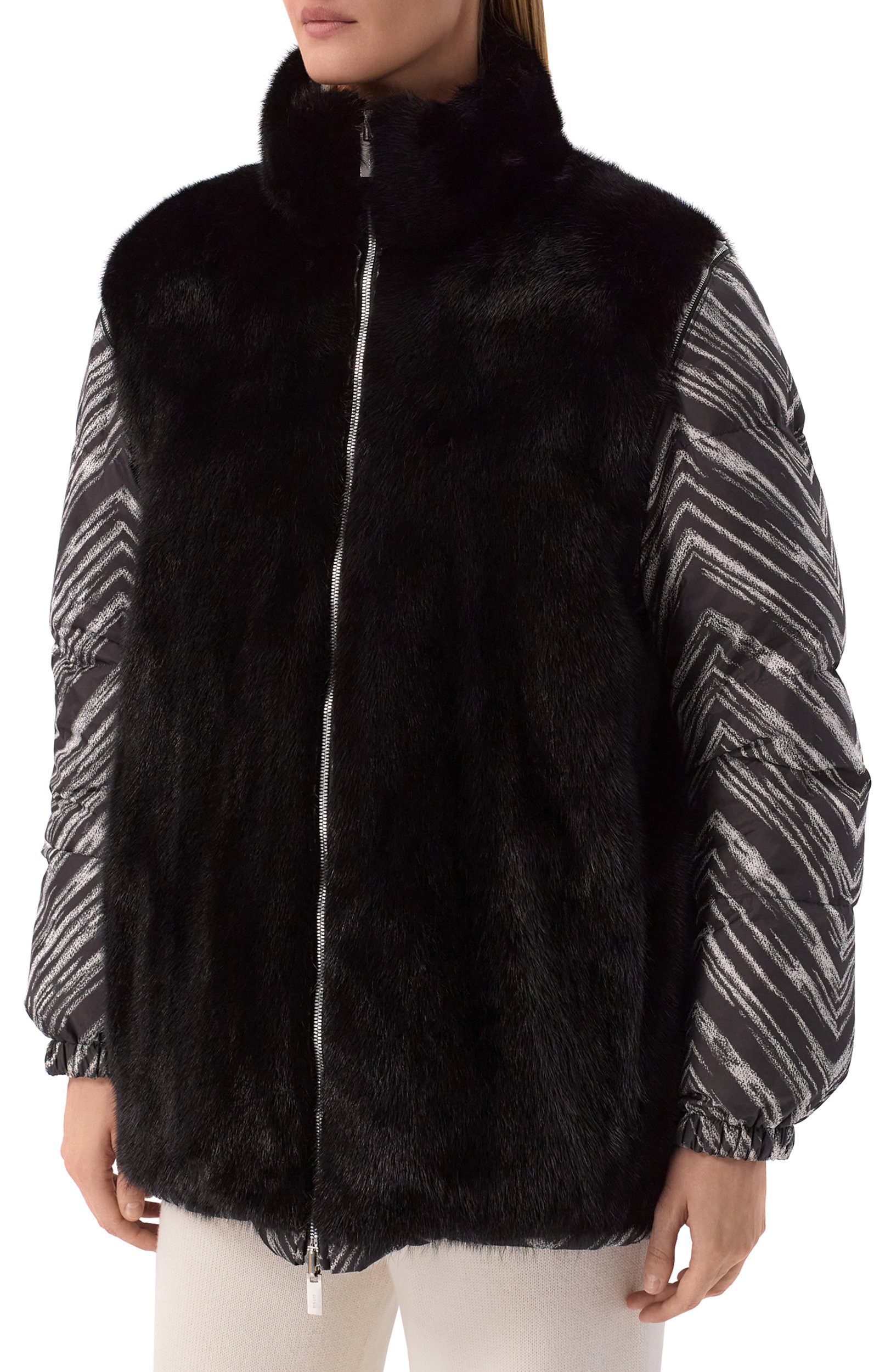 Двусторонний пуховик с подкладкой из норки KITON, арт. D58681K0560E01, фото 7
