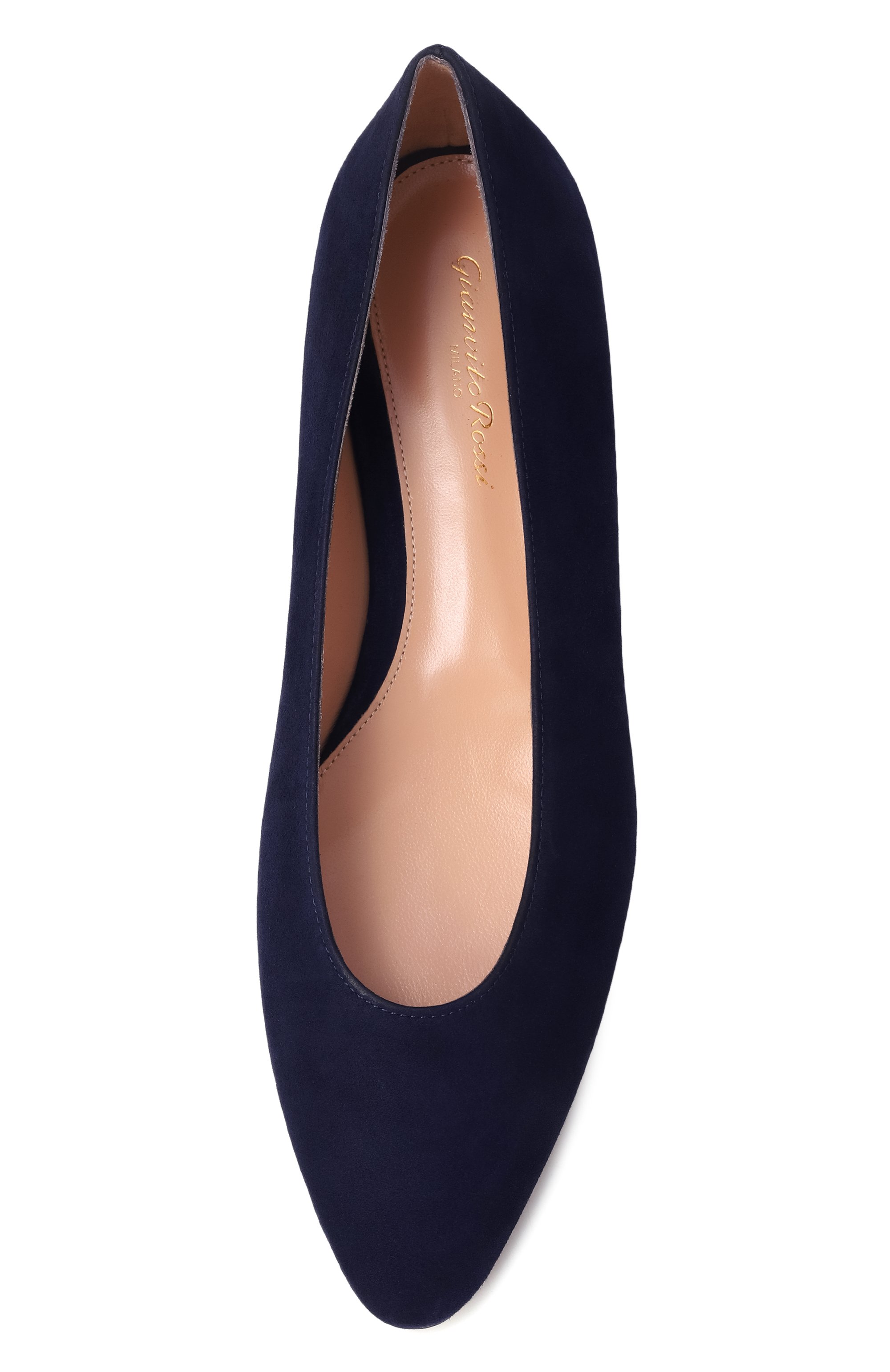 Замшевые балетки amelia GIANVITO ROSSI темно-синего цвета по цене 89950 руб., арт. G22334.10RIC.CAMDENI, фото 6 Замшевые балетки amelia GIANVITO ROSSI, арт. G22334.10RIC.CAMDENI, фото 6