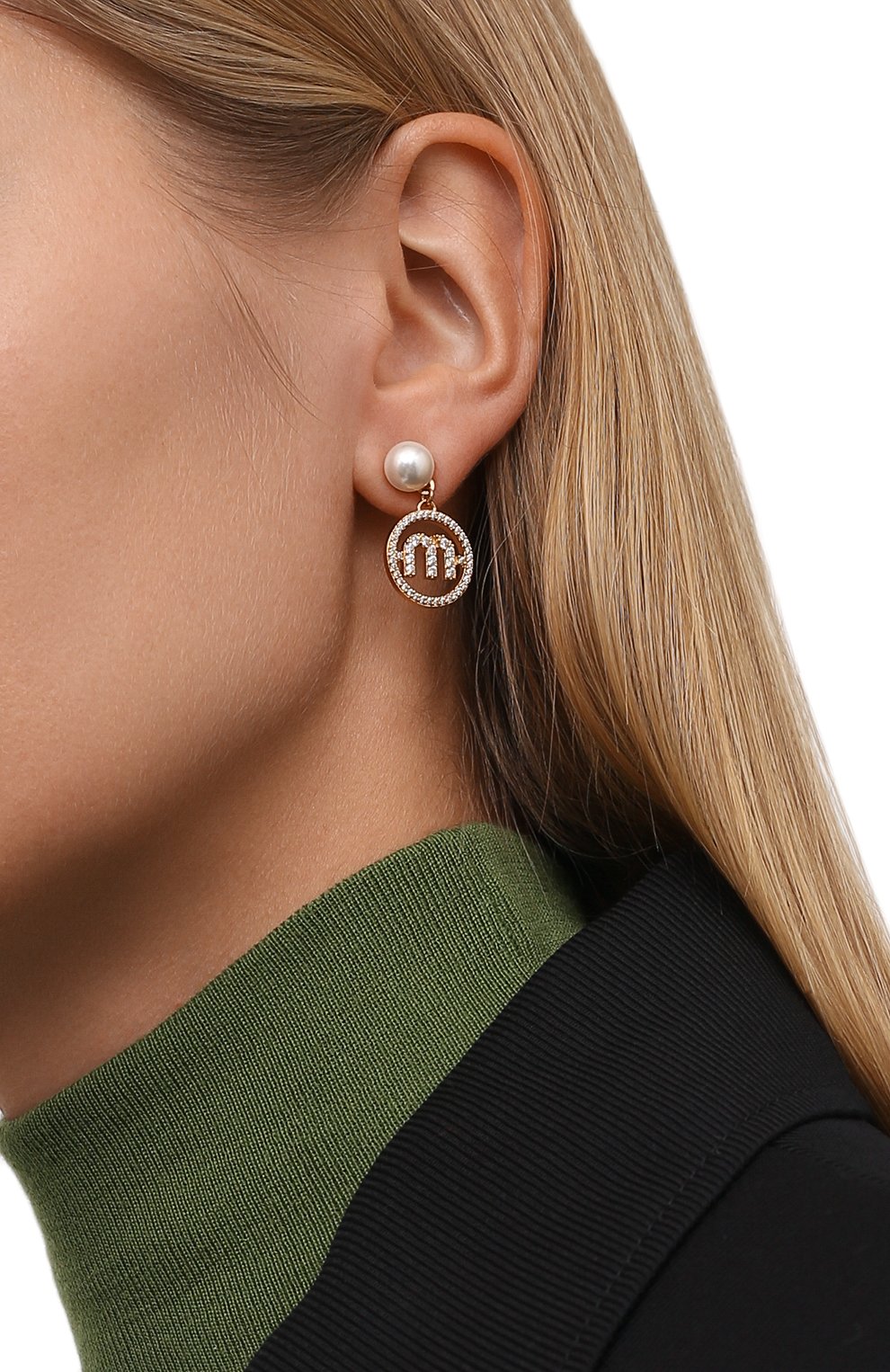 Серьги MIU MIU, арт. 5JO647-2DAM-F00Y7, фото 2