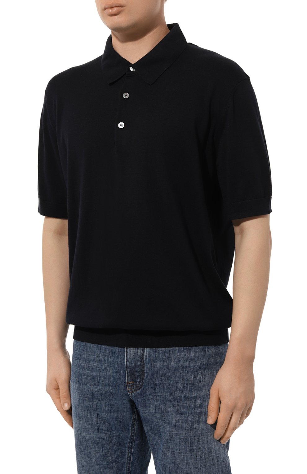 Хлопковое поло ZEGNA, арт. E8C90A7/C32, фото 3