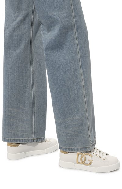 Кожаные кеды portofino DOLCE & GABBANA, арт. CK1545/AD780, фото 3