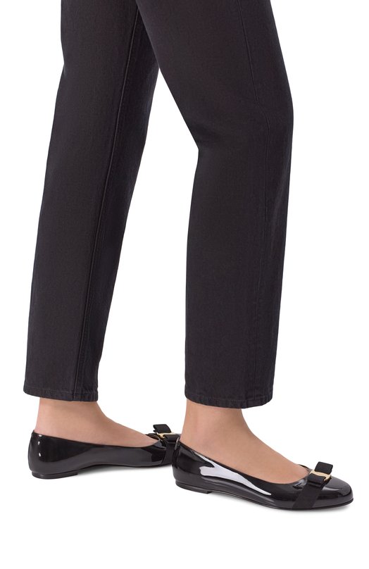 Лакированные балетки Varina Ferragamo 01J070/782 Чёрный  01J070/782 Фото 2