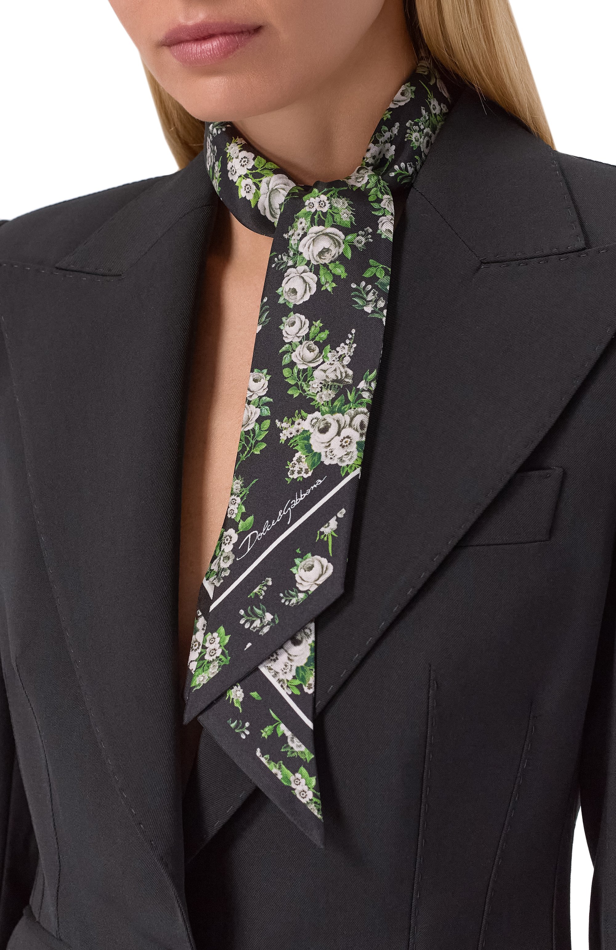 Шелковый шарф-твилли DOLCE & GABBANA, арт. FS215A/GDDUH, фото 2