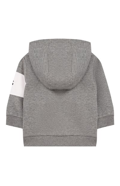 Хлопковый кардиган с капюшоном GIVENCHY серого цвета по цене 17600 руб., арт. H05085, фото 2 Хлопковый кардиган с капюшоном GIVENCHY, арт. H05085, фото 2