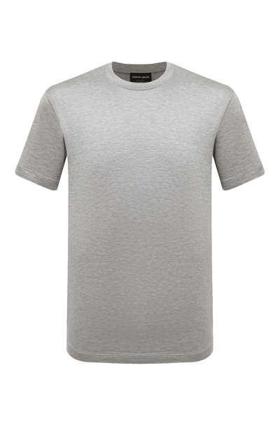 Мужская футболка из шелка и хлопка GIORGIO ARMANI, арт. 3KSM77/SJZHZ