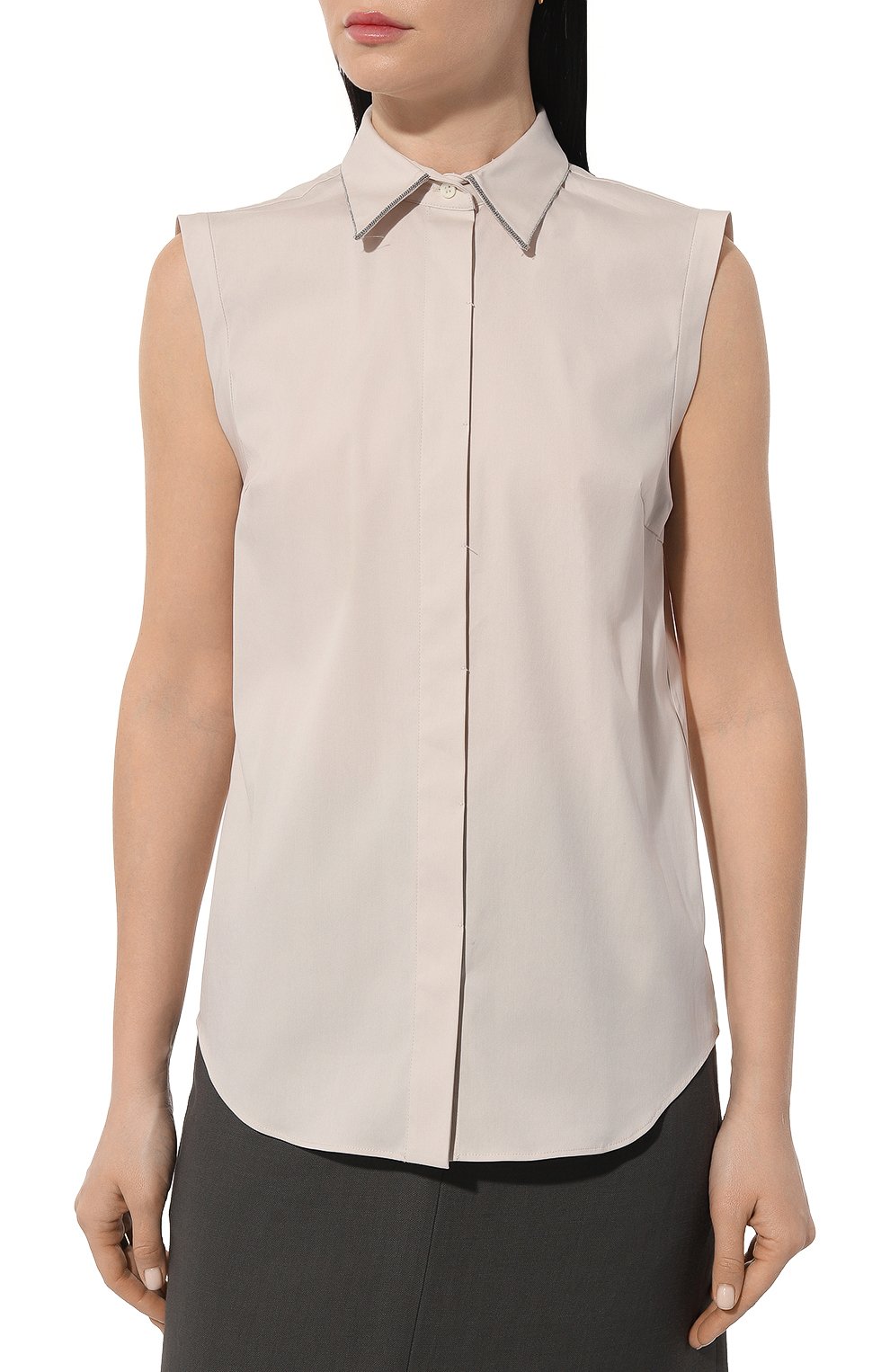 Хлопковая блузка BRUNELLO CUCINELLI, арт. M0091MA616, фото 3