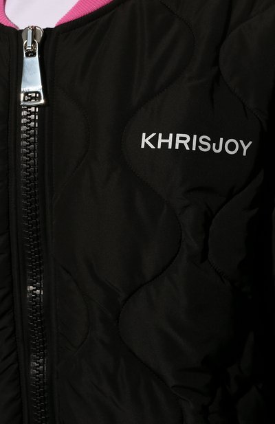 Утепленный бомбер KHRISJOY черного цвета по цене 99500 руб., арт. DSW019/NY, фото 5 Утепленный бомбер KHRISJOY, арт. DSW019/NY, фото 5