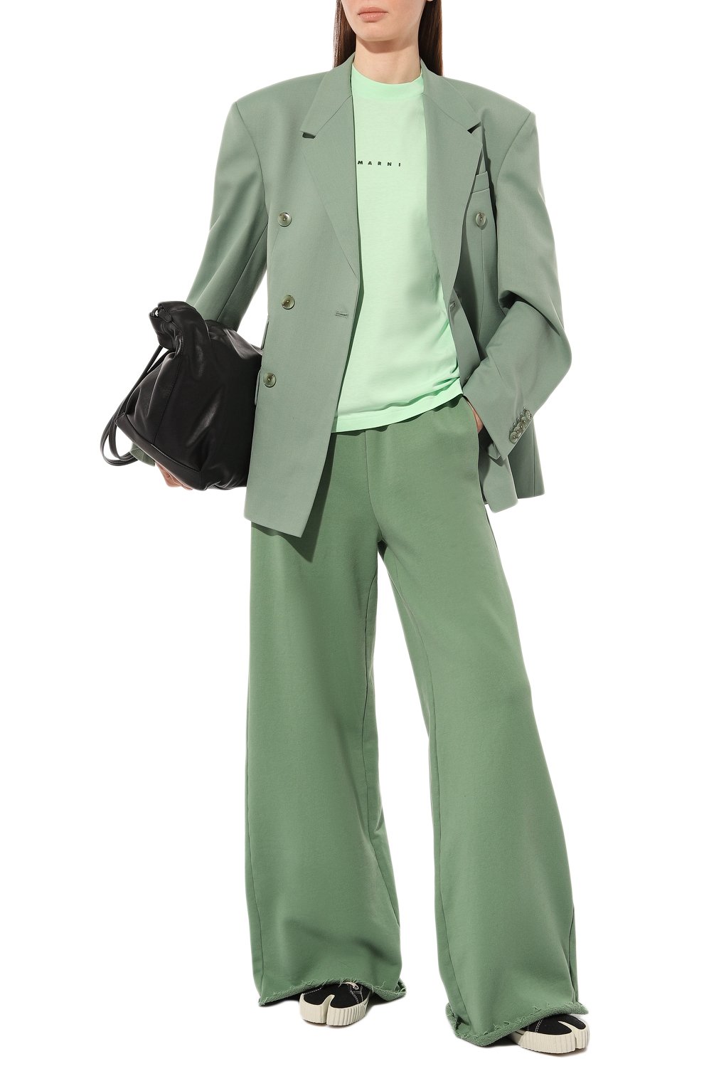 Хлопковая футболка MARNI, арт. THJE0263P1/USCS87, фото 2