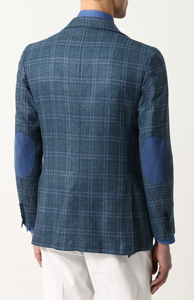 Однобортный пиджак из смеси шерсти и льна с шелком ANDREA CAMPAGNA, арт. L.P. 300822/47/6/112111, фото 4