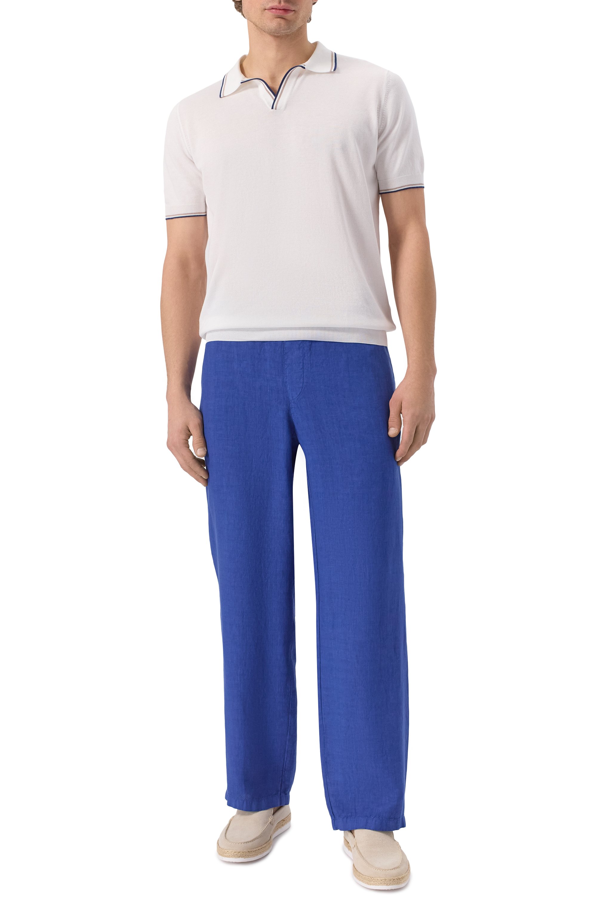 Брюки из хлопка и шелка COLOMBO, арт. PA00505_TCT/T0625-2-C01, фото 2