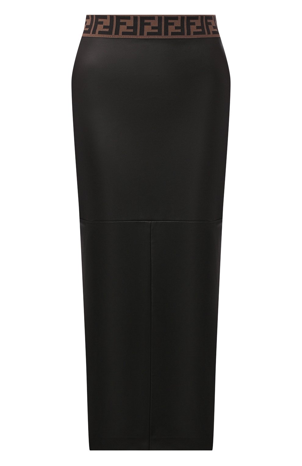 Кожаная юбка FENDI черного цвета по цене 151000 руб., арт. FPD893 VQP, фото 1 Кожаная юбка FENDI, арт. FPD893 VQP, фото 1