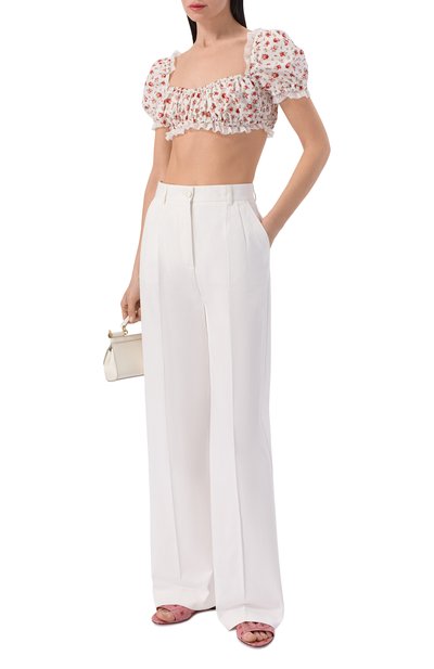 Женский хлопковый топ DOLCE & GABBANA, арт. F7BG2T/HS5UB