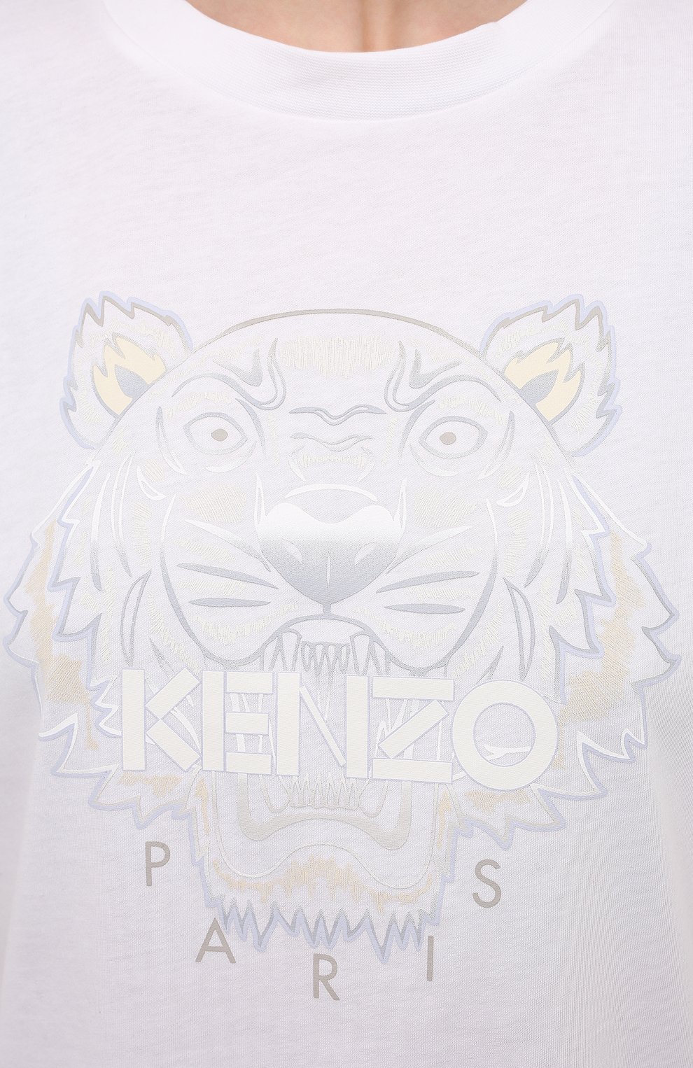 Хлопковая футболка KENZO, арт. FB52TS9724YG, фото 5