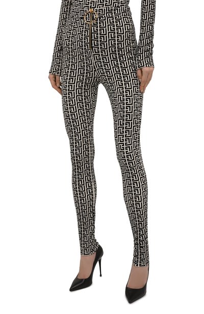 Легинсы из вискозы balmain x rossignol BALMAIN, арт. WF2PD031/J226, фото 3