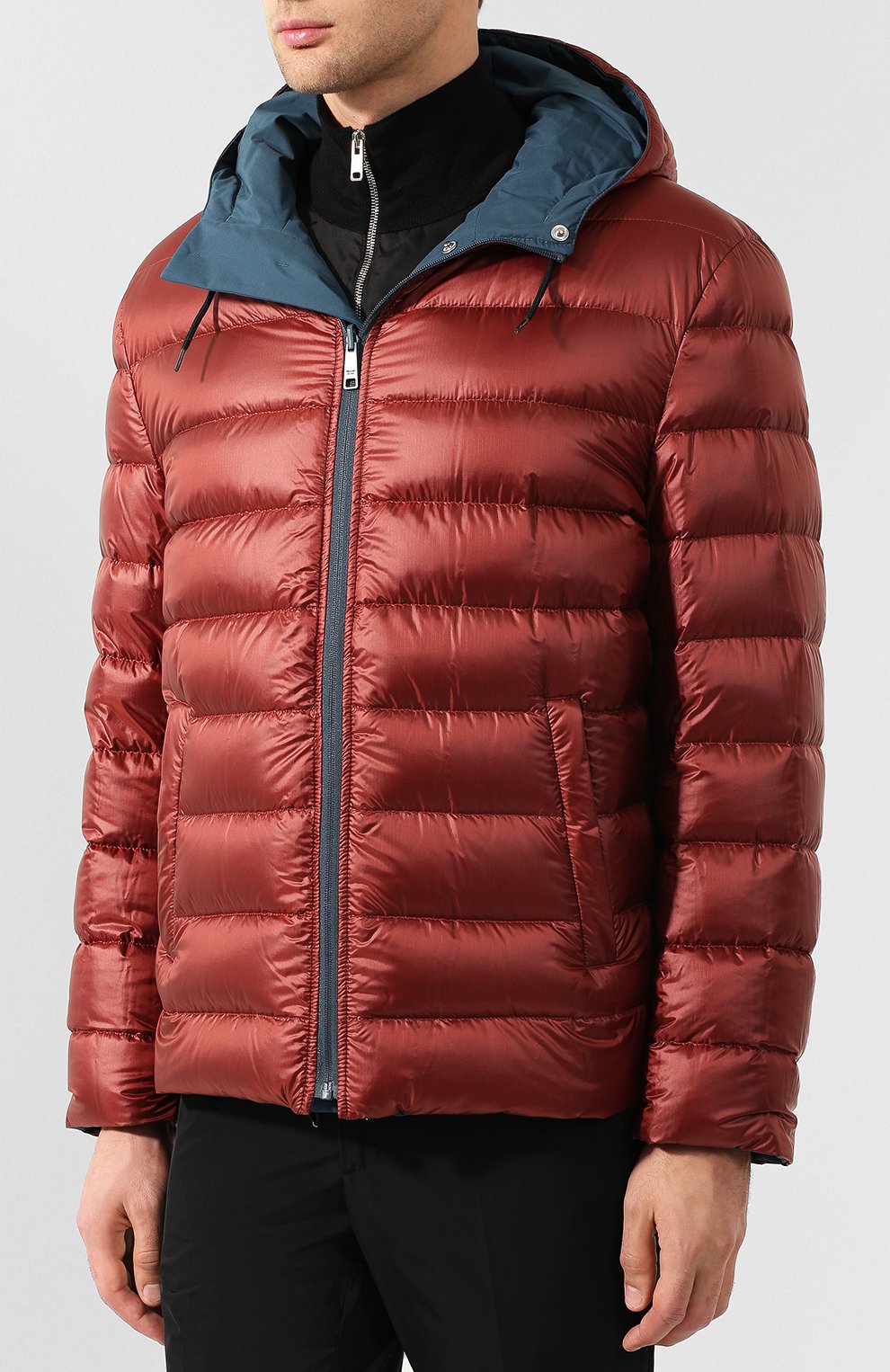 Двусторонняя куртка на молнии с капюшоном PRADA, арт. SGN761-C4O-F0RBY, фото 7