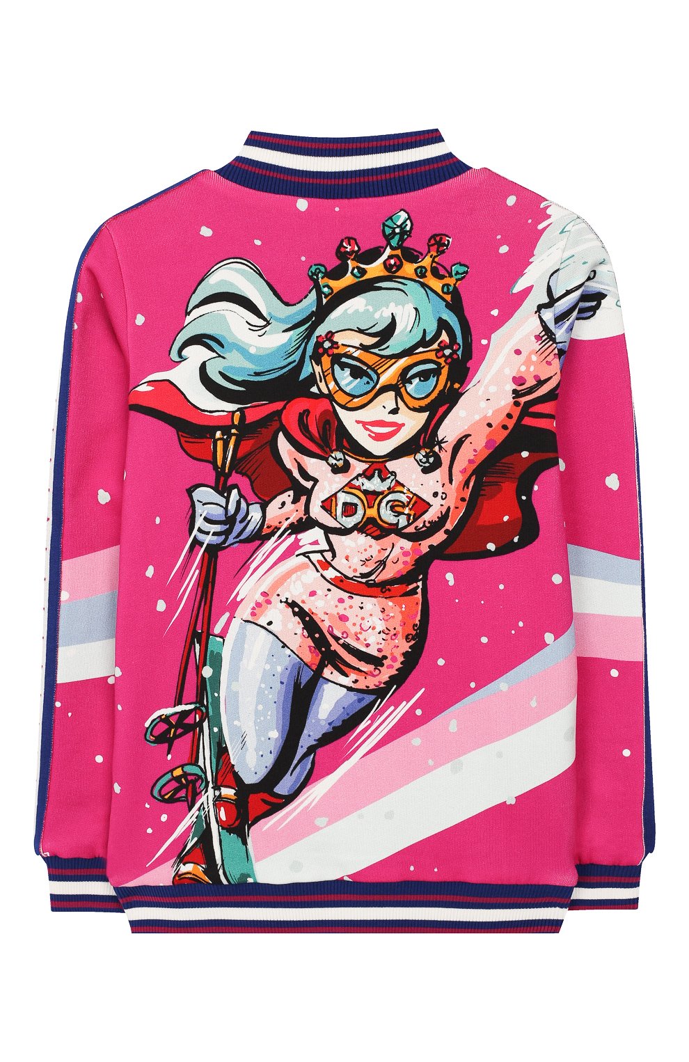 Хлопковый кардиган DOLCE & GABBANA фуксия цвета по цене 29700 руб., арт. L5JWU0/G7TSX/8-14, фото 2 Хлопковый кардиган DOLCE & GABBANA, арт. L5JWU0/G7TSX/8-14, фото 2