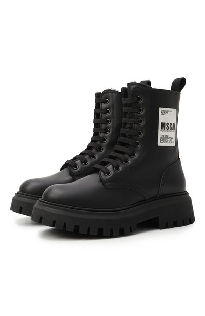 Кожаные ботинки MSGM KIDS, арт. 81142/36-40