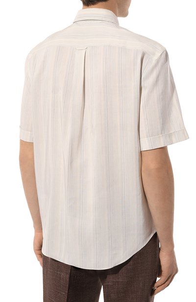 Рубашка изо льна и шелка ZEGNA, арт. UDX45A7/SCP7, фото 4