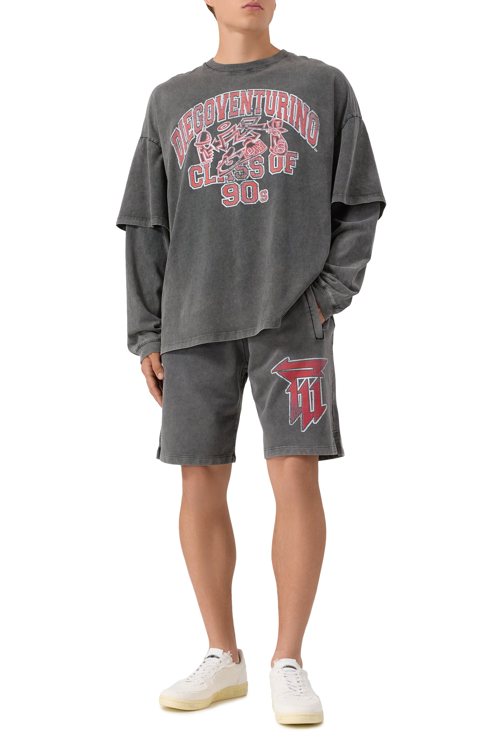 Хлопковый лонгслив DIEGO VENTURINO, арт. DVTS-MLCDVC90, фото 2