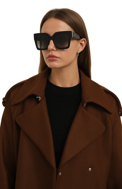 Солнцезащитные очки JIMMY CHOO черного цвета по цене 32950 руб., арт. EDNA 807, фото 2 Солнцезащитные очки JIMMY CHOO, арт. EDNA 807, фото 2