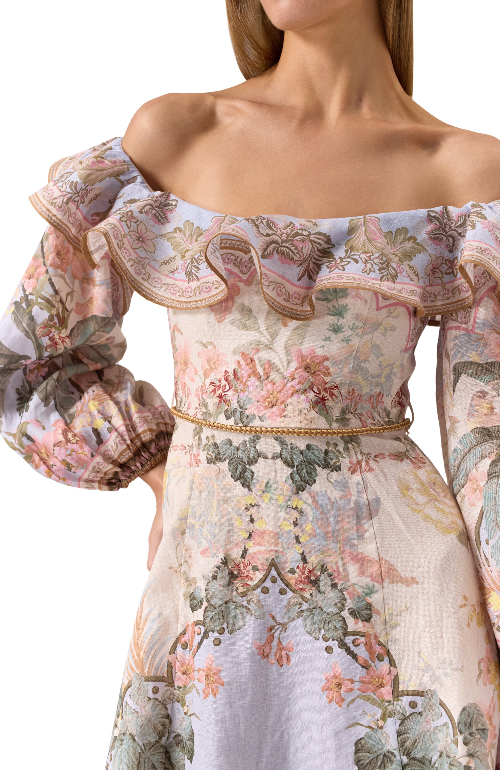 Льняное платье ZIMMERMANN, арт. 1718DRS251, фото 5