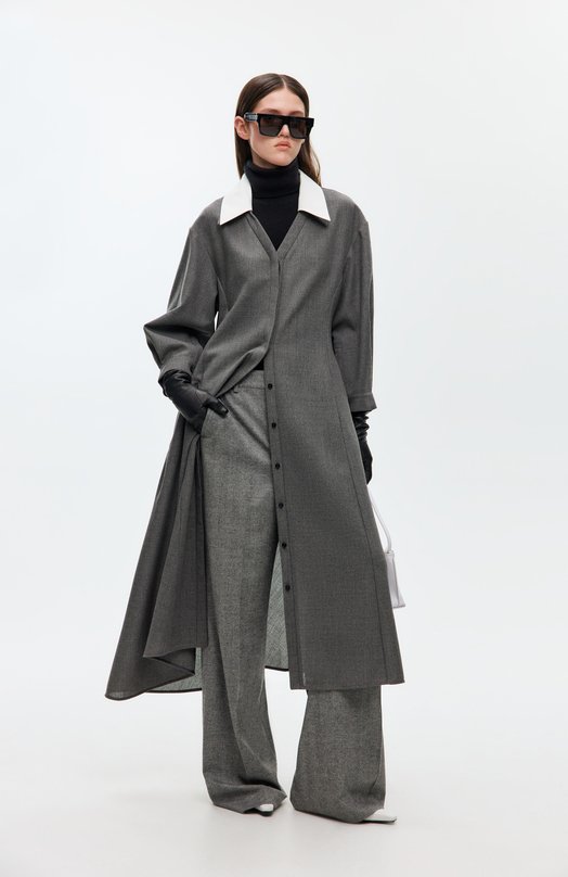 Шерстяное платье Jil Sander J02CT0522/J41557 Серый  J02CT0522/J41557 Фото 6