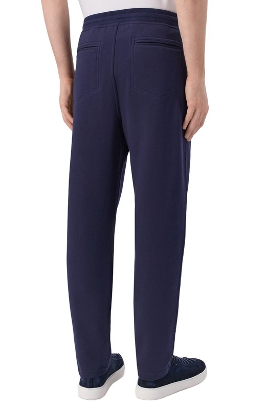 Хлопковые брюки Brunello Cucinelli MW8633243G Синий  MW8633243G Фото 4