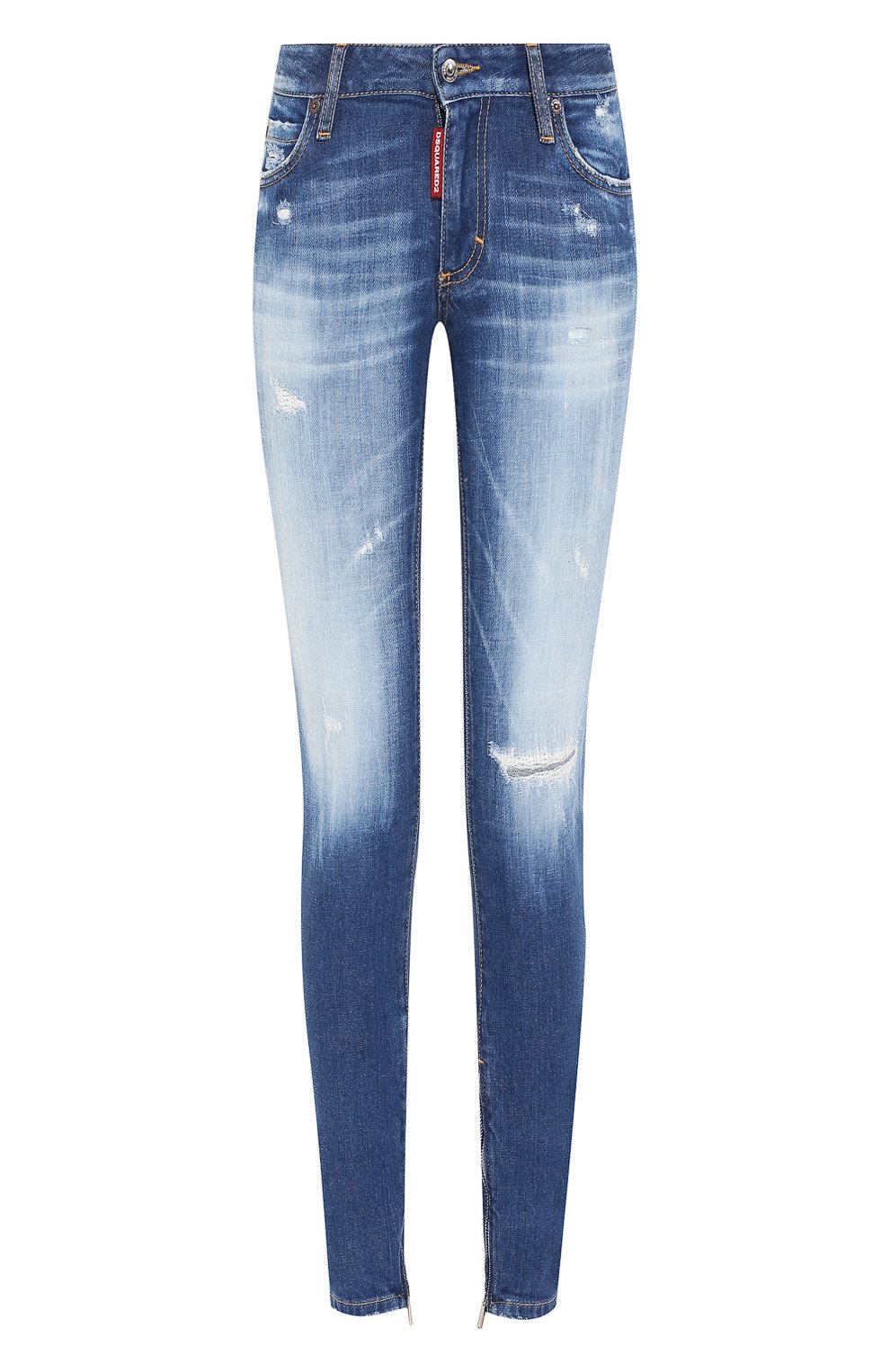 Джинсы DSQUARED2 синего цвета по цене 59950 руб., арт. S75LB0280/S30663, фото 1 Джинсы DSQUARED2, арт. S75LB0280/S30663, фото 1
