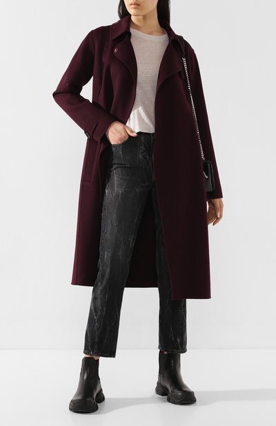Шерстяное пальто WINDSOR бордового цвета по цене 83150 руб., арт. 52 DM315H 10001256, фото 2 Шерстяное пальто WINDSOR, арт. 52 DM315H 10001256, фото 2