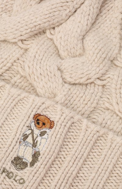 Шапка POLO RALPH LAUREN кремового цвета по цене 8495 руб., арт. 455858568, фото 4 Шапка POLO RALPH LAUREN, арт. 455858568, фото 4