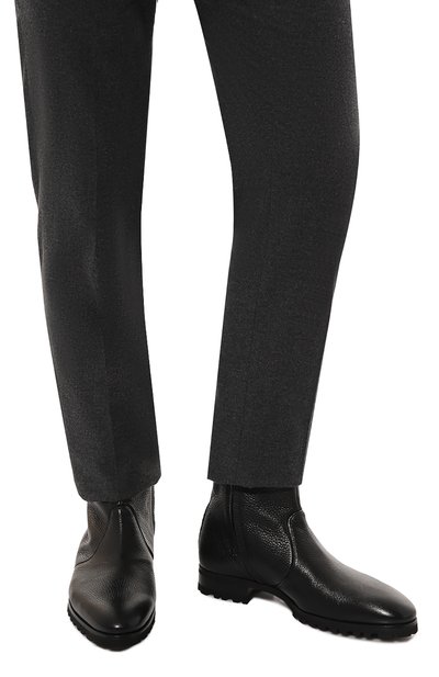 Кожаные сапоги ARTIOLI, арт. 06P012/BIS/S0FT KID/FABRIC 89G, фото 3