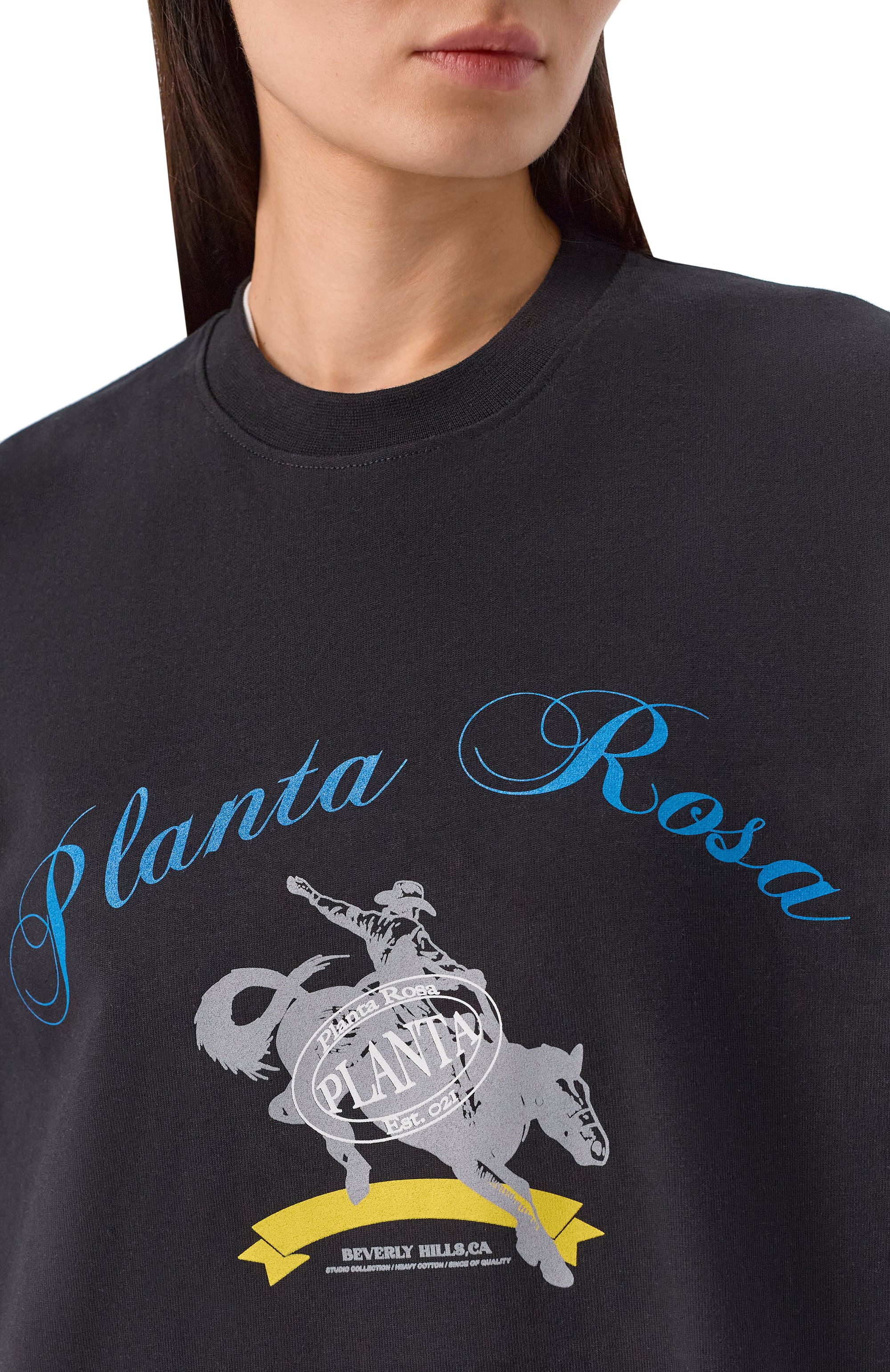 Хлопковый лонгслив PLANTA ROSA, арт. PR/L02.1/RODEO-ICON/300VELVET, фото 8