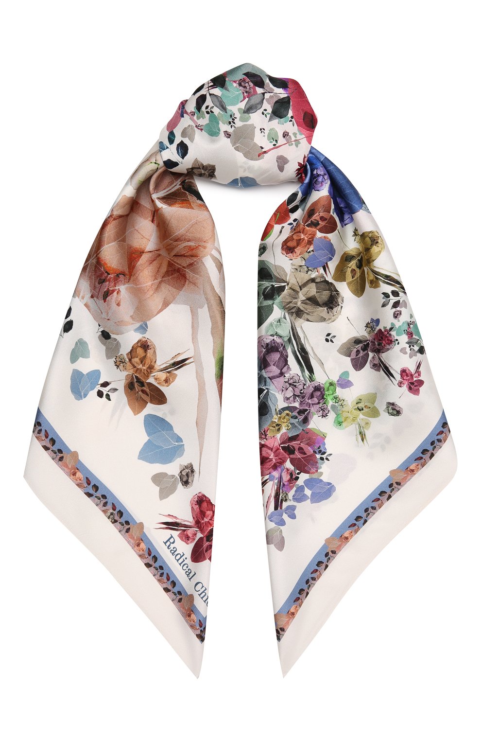 Шелковый платок capri RADICAL CHIC бежевого цвета по цене 19760 руб., арт. 181302.21.02, фото 1 Шелковый платок capri RADICAL CHIC, арт. 181302.21.02, фото 1
